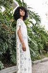 Lace Longline Mandala Kimono With Scallop Trim