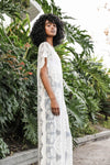 Lace Longline Mandala Kimono With Scallop Trim
