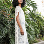 Lace Longline Mandala Kimono With Scallop Trim