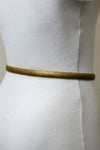 Glossy Skinny Belt - Rectangle Buckle Design