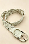 Genuine Leather Braided Belt