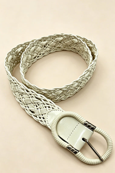 Genuine Leather Braided Belt