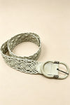 Genuine Leather Braided Belt
