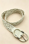 Genuine Leather Braided Belt