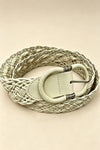 Genuine Leather Braided Belt