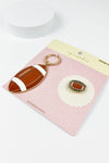 SPORTS BALL ENAMEL KEYCHAIN WITH PIN SET