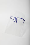 Clear Protective Face Shield With Glasses Frame