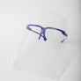 Clear Protective Face Shield With Glasses Frame