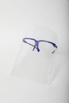 Clear Protective Face Shield With Glasses Frame