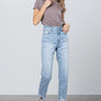 HIGH RISE TAPERED JEANS