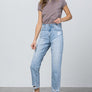 HIGH RISE TAPERED JEANS