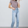 HIGH RISE TAPERED JEANS