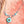 Eyelet Turquoise Necklace With Silver Chain