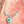 Eyelet Turquoise Necklace With Silver Chain