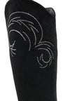 Becks Rhinestone Patterned Calf Boots