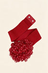 Large Chiffon Polkadot Elastic Belt