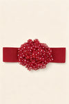 Large Chiffon Polkadot Elastic Belt