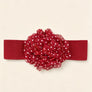 Large Chiffon Polkadot Elastic Belt
