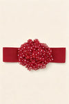 Large Chiffon Polkadot Elastic Belt