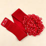 Large Chiffon Polkadot Elastic Belt