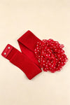 Large Chiffon Polkadot Elastic Belt