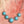 Turquoise Statement Necklace With Silver Chain