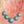 Turquoise Statement Necklace With Silver Chain