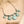 Turquoise Charm Necklace With Silver Links