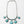 Turquoise Charm Necklace With Silver Links