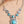 Silver Stepping Stone Necklace With Turquoise