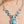 Silver Stepping Stone Necklace With Turquoise
