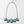 Leaflet Turquoise Necklace With Silver Chain