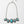 Leaflet Turquoise Necklace With Silver Chain