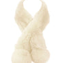 Faux Felt Fur Pompom Neck Warmer Wrap Scarf