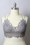 X-Large Padded Crochet Lace Longline Bralette