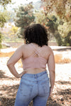 Crochet Daisy Lace Longline Bralette Plus