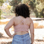 Crochet Daisy Lace Longline Bralette Plus