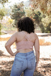 Crochet Daisy Lace Longline Bralette Plus