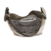 Ostrich & Croc Pattern Hobo Shoulder bag w Wallet