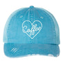 Heart and Coffee Embroidered Trucker Hat
