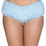 Soft rufflled shorts with back satin bow