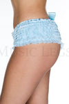 Soft rufflled shorts with back satin bow