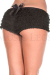 Soft rufflled shorts with back satin bow