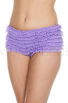 Soft rufflled shorts with back satin bow