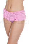 Soft rufflled shorts with back satin bow