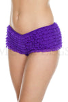 Soft rufflled shorts with back satin bow
