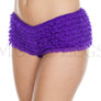 Soft rufflled shorts with back satin bow