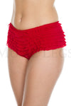 Soft rufflled shorts with back satin bow