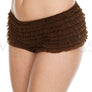 Soft rufflled shorts with back satin bow