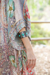 Turquoise Stone Cuff Bracelet - Rustic Style